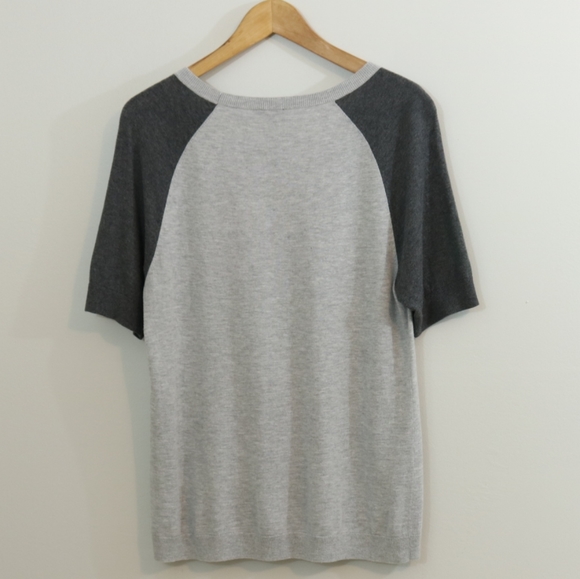 Talbots Cotton Rhinestone Embellished Top - Picture 5 of 8